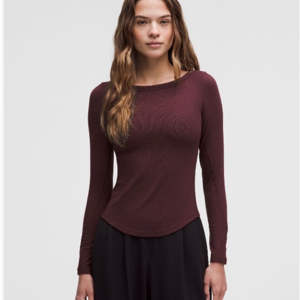 Two lululemon hold tight boat neck tees